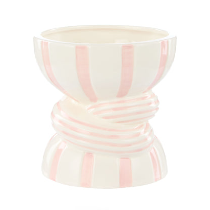 Emporiumlulu Collection Strip Vase Pink 15.5x15cm