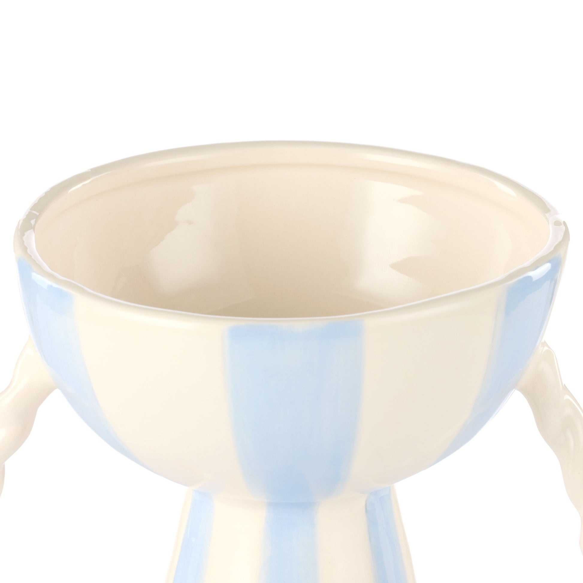 Emporium Lulu Coil Stripe Vase Blue