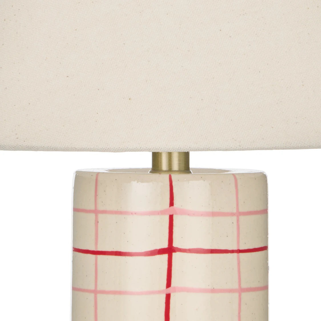 Emporium Zadie Table Lamp Ivory & Red