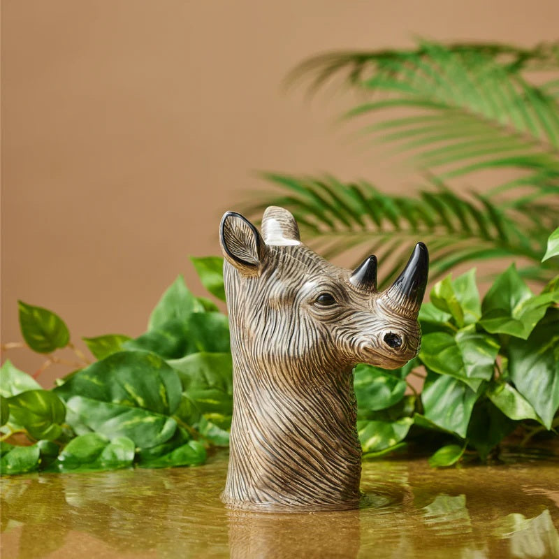 Reggie Rhino Vase 16 X 11 X 22.5cm