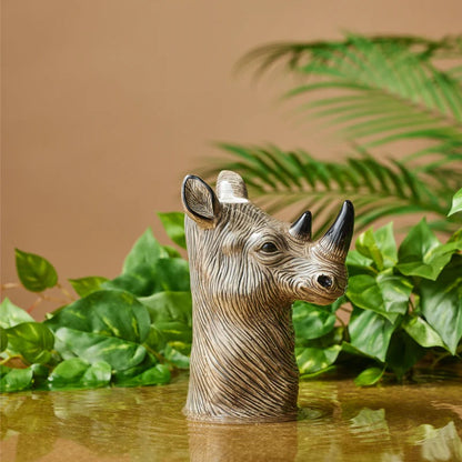 Reggie Rhino Vase 16 X 11 X 22.5cm