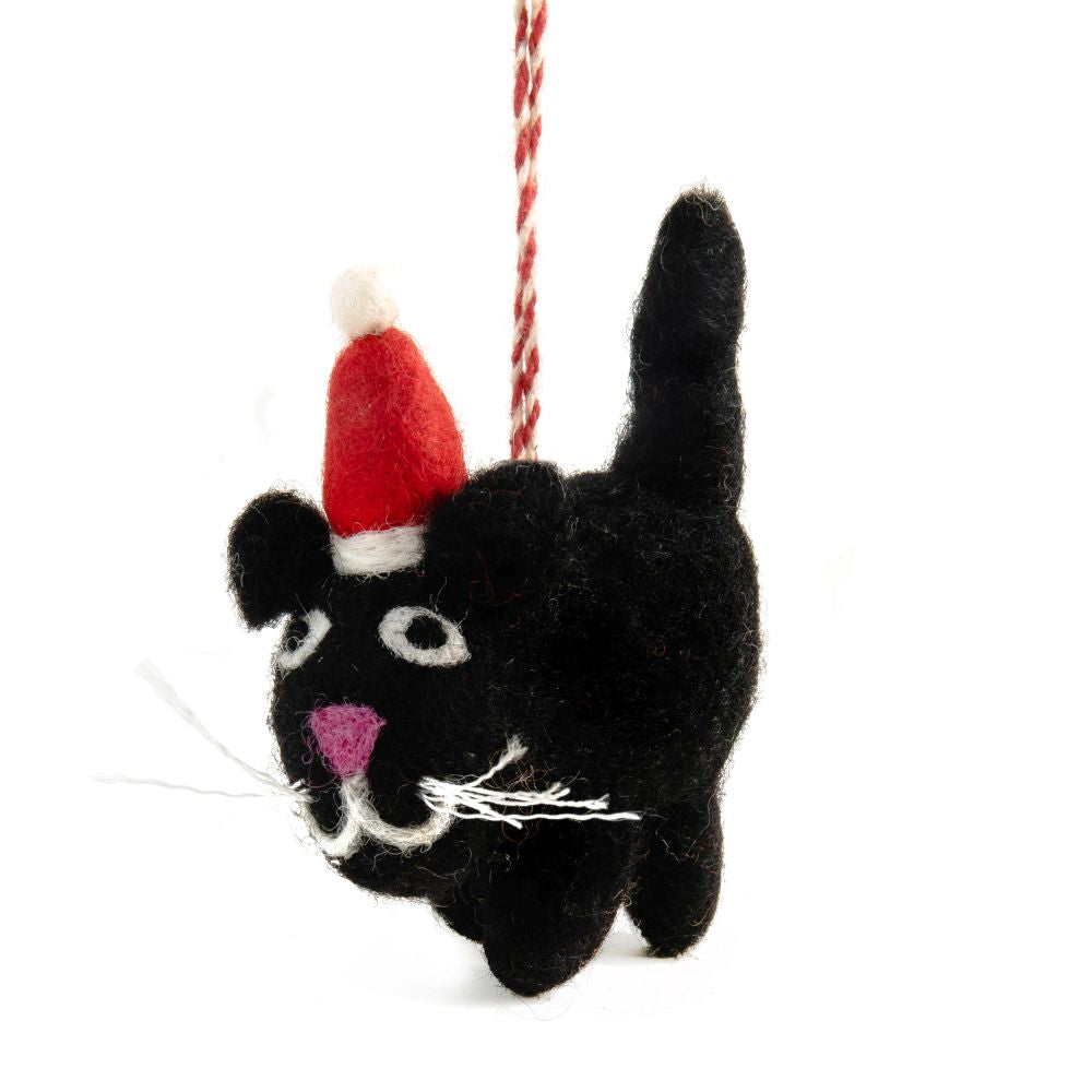 Christmas Decoration - Cat Blackie Felt