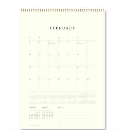 Hello Sunday 2026 Medium Calendar - Joojoo Paper