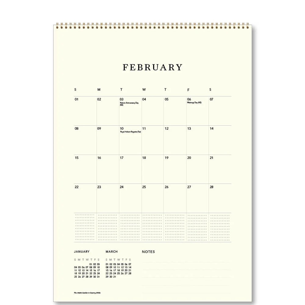 Monet's Gardens 2026 Calendar