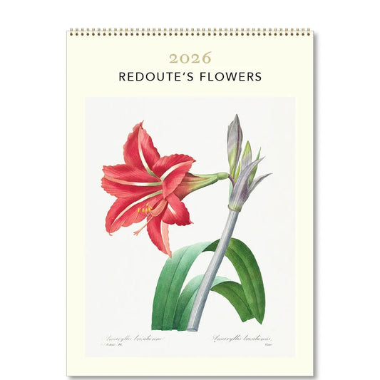 Redoutes Flowers Medium 2026 Calendar