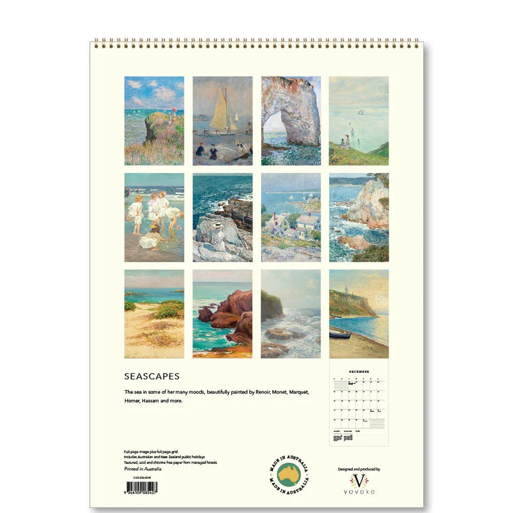 Seascapes Medium 2026 Calendar