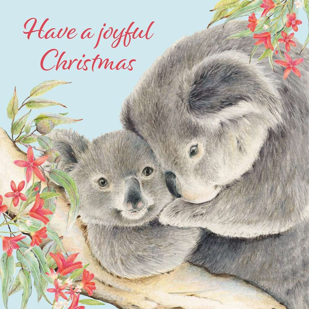 Joyful Koala 10 Boxed Charity Christmas Cards - Rspca