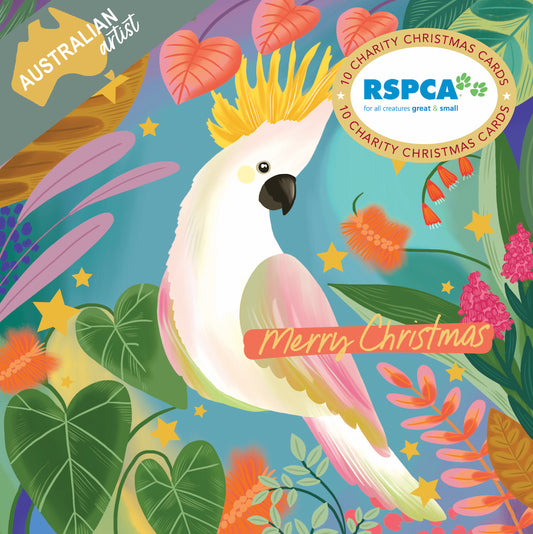 Cockatoo 10 Boxed Charity Christmas - Rspca