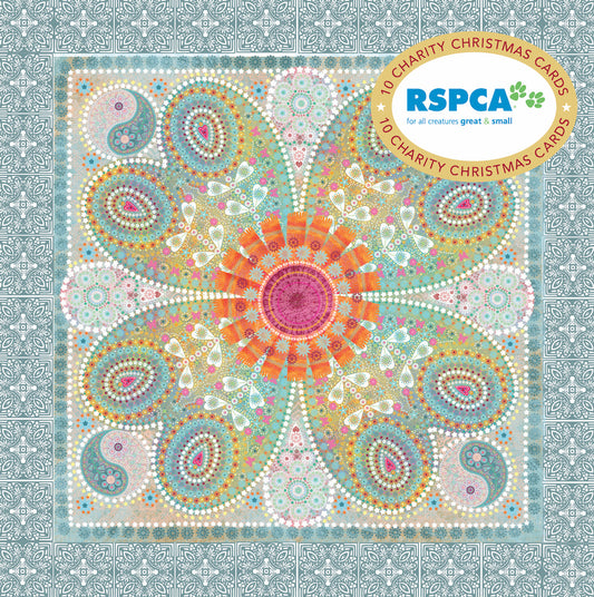 Christmas Heart 10 Charity Boxed Christmas Cards - Rspca