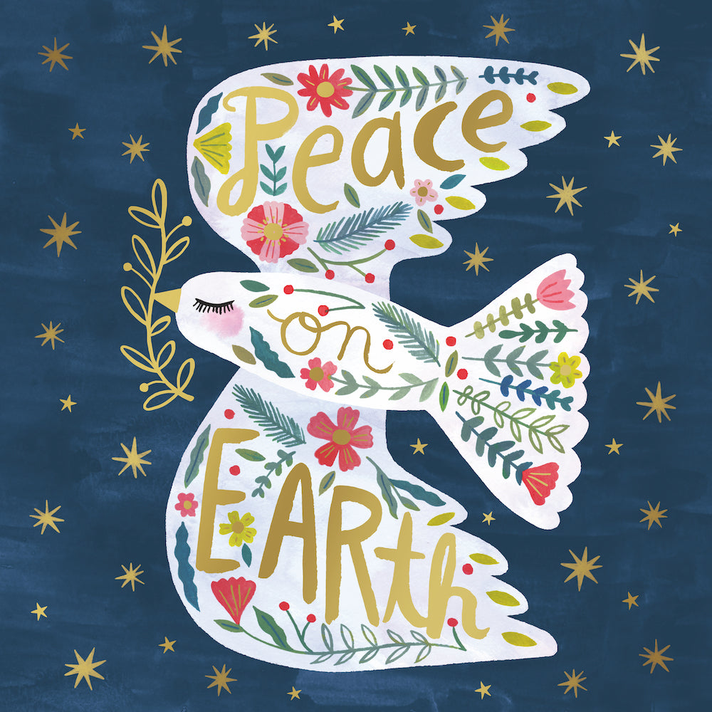 Peace On Earth 10 Boxed Charity Christmas Cards - Rspca