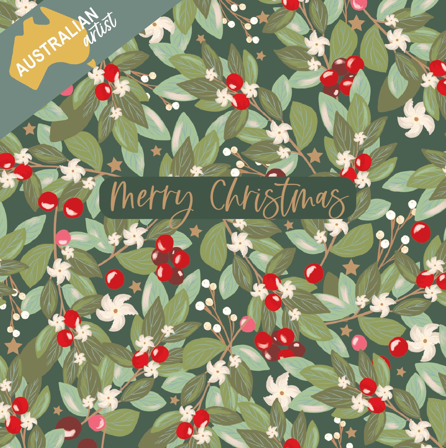 Leaves & Berries 10 Boxed Charity Christmas Cards - Breast Cancer Network