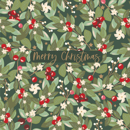 Leaves & Berries 10 Boxed Charity Christmas Cards - Breast Cancer Network