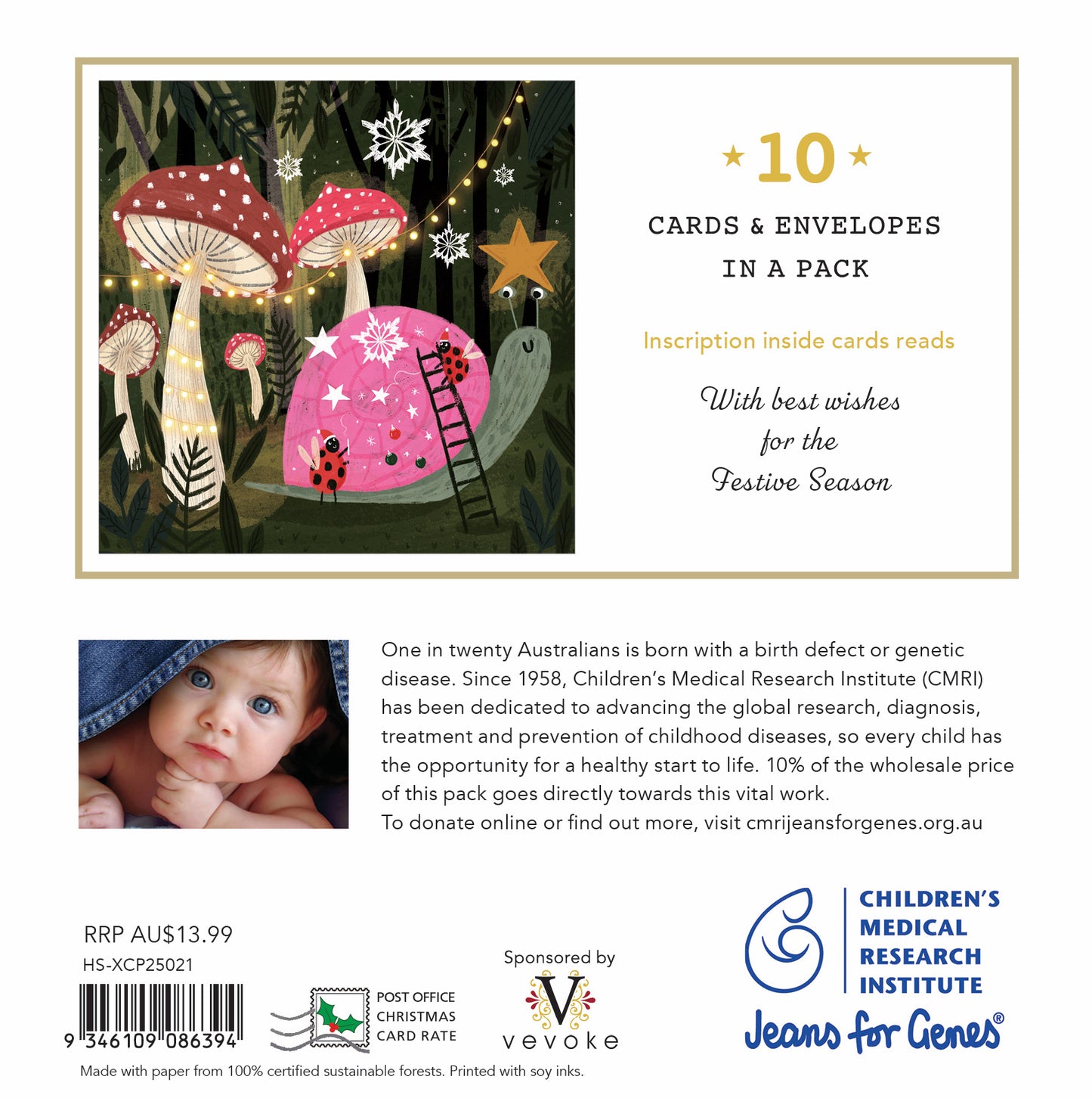 Mushroom Forest 10 Boxed Charity Christmas