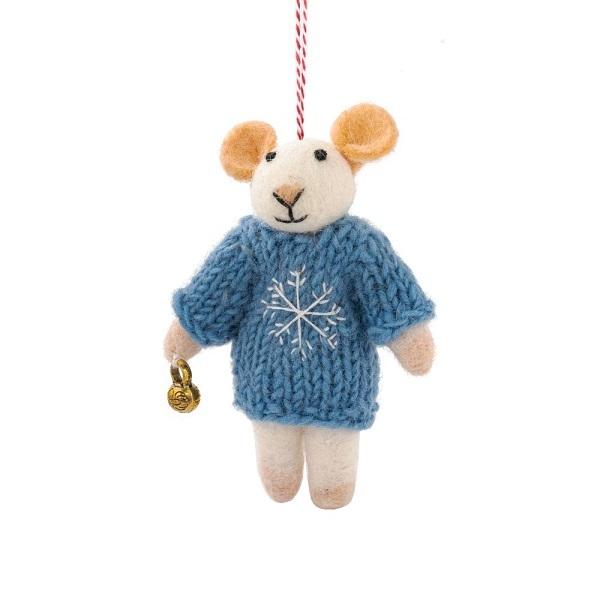 Christmas Decoration - Felt Mouse Milo