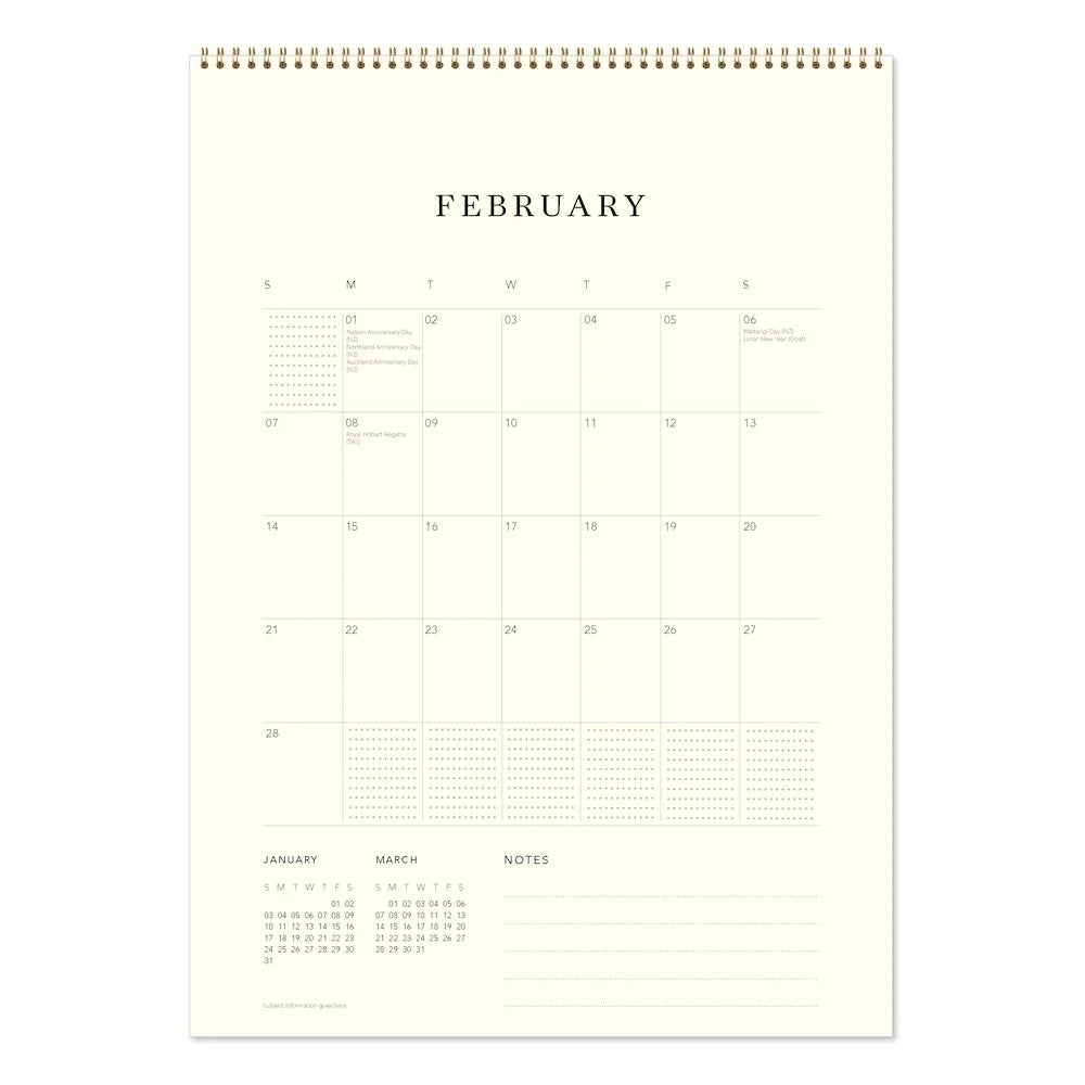 Calendar 2027 Curly Girl Deluxe Wall Calendar