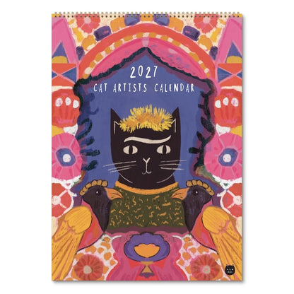 Calendar 2027 Niaski Cat Artists Deluxe Wall Calendar