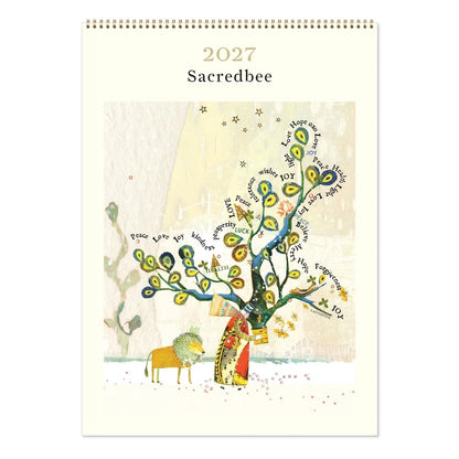 Calendar 2027 Sacredbee Deluxe Wall Calendar