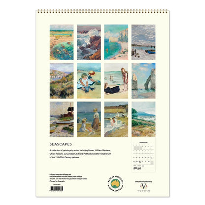 Calendar 2027 Seascapes Deluxe Wall Calendar