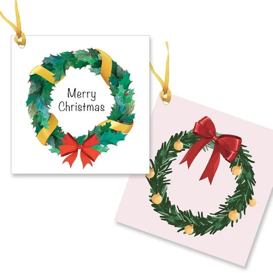 Christmas Gift Tags (10) Wreaths