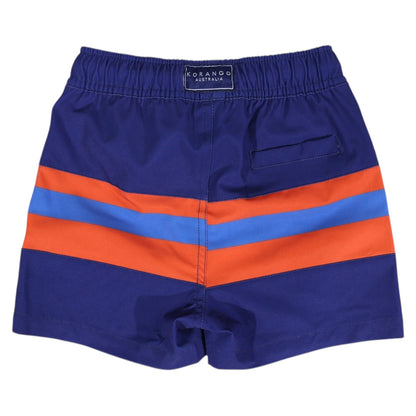 Stretch Navy Contrast Quick Dry Boardies [sz:5y]