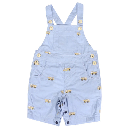 Embroidered Truck Chambray Overall Light [sz:3-6 M]