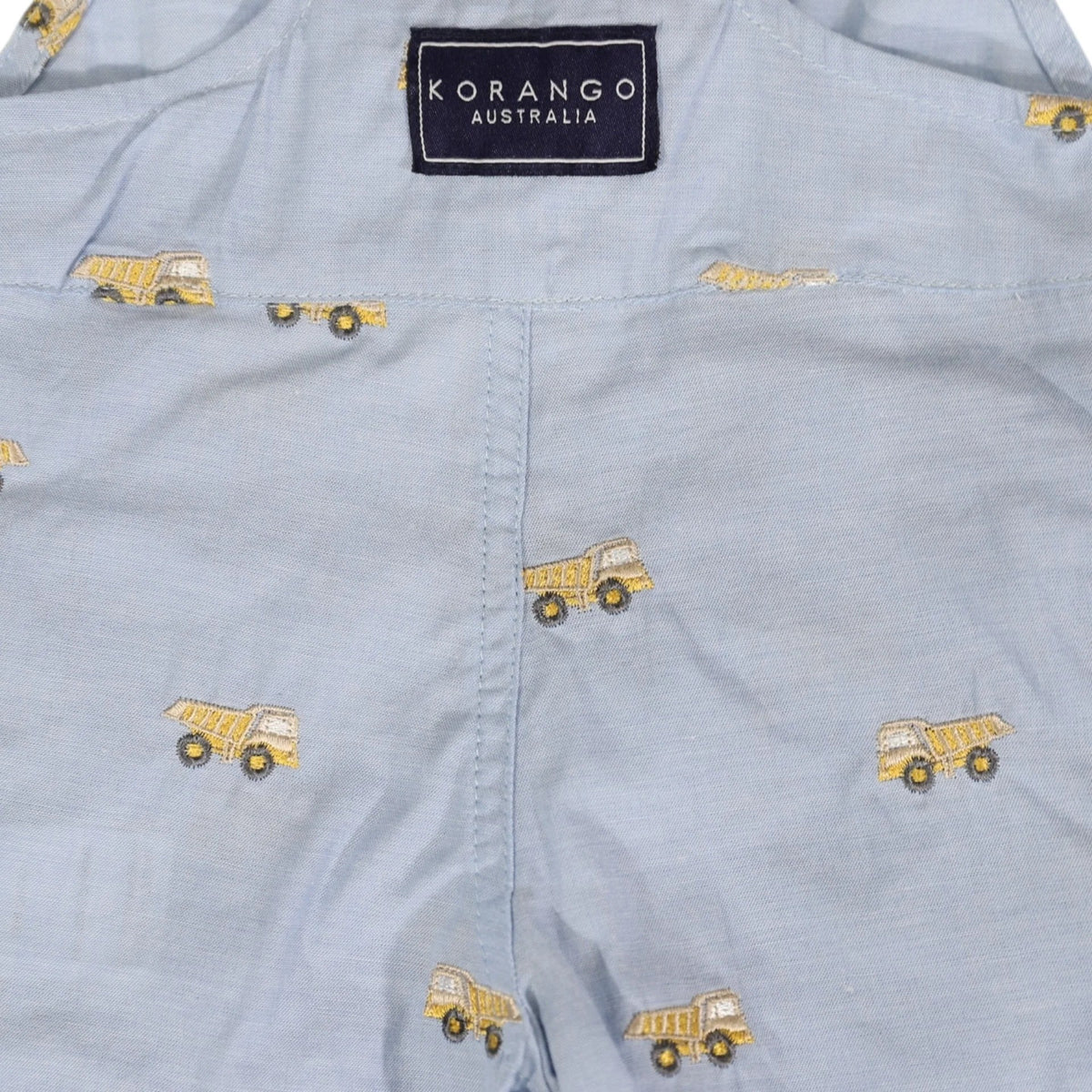 Embroidered Truck Chambray Overall Light [sz:3-6 M]