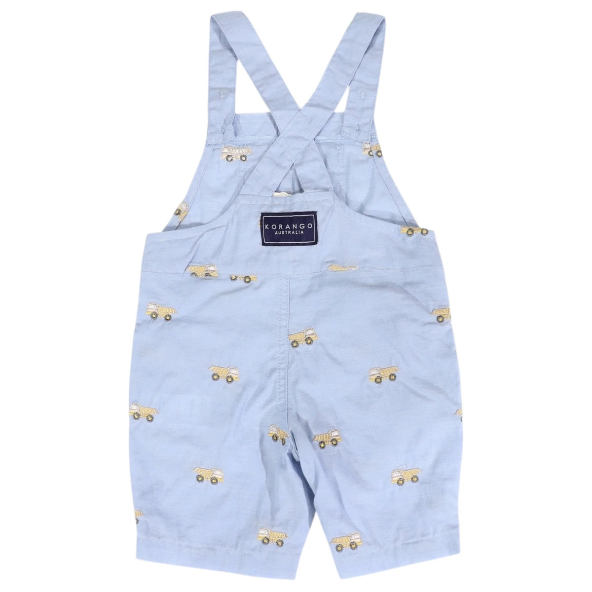 Embroidered Truck Chambray Overall Light [sz:3-6 M]