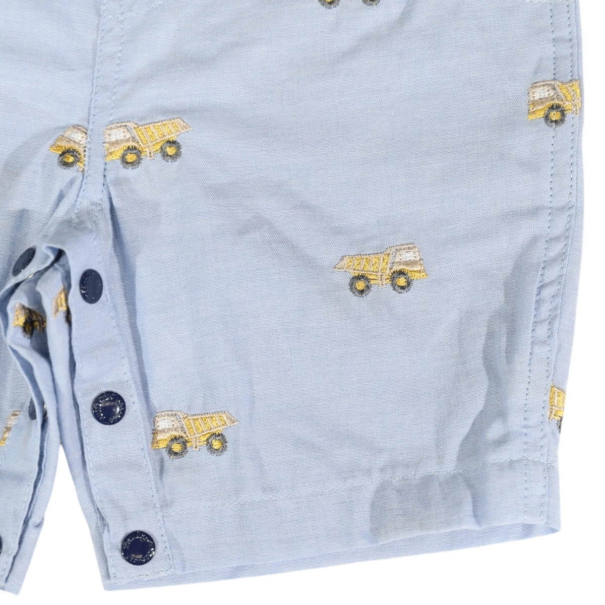 Embroidered Truck Chambray Overall Light [sz:3-6 M]
