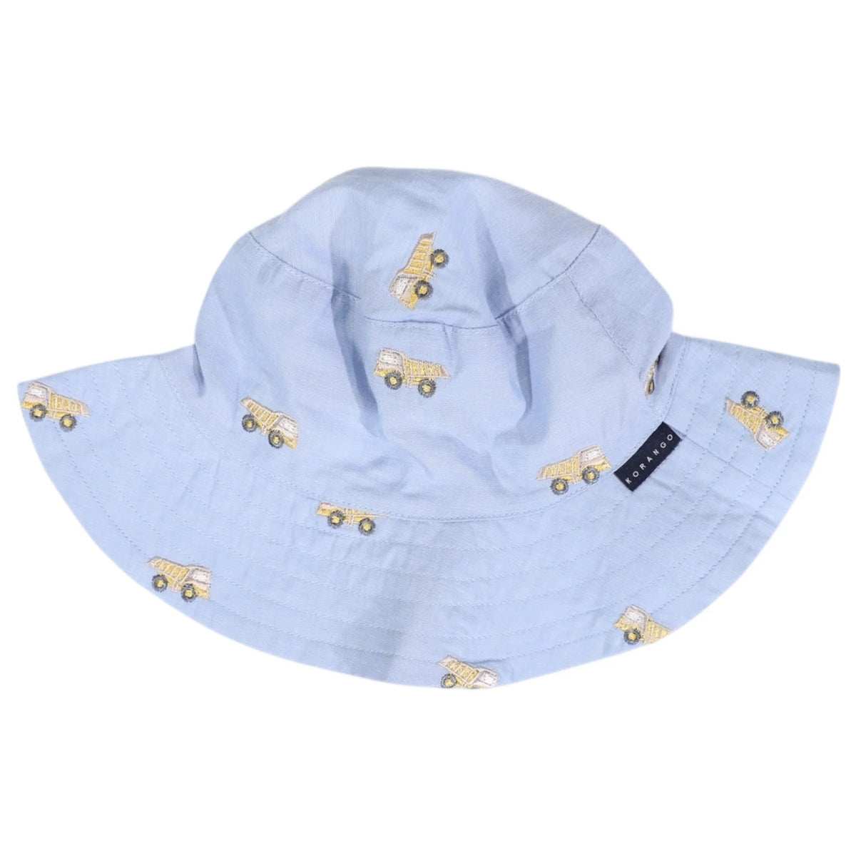 Embroidered Truck Chambray Sun Hat Light [sz:3-6 M]