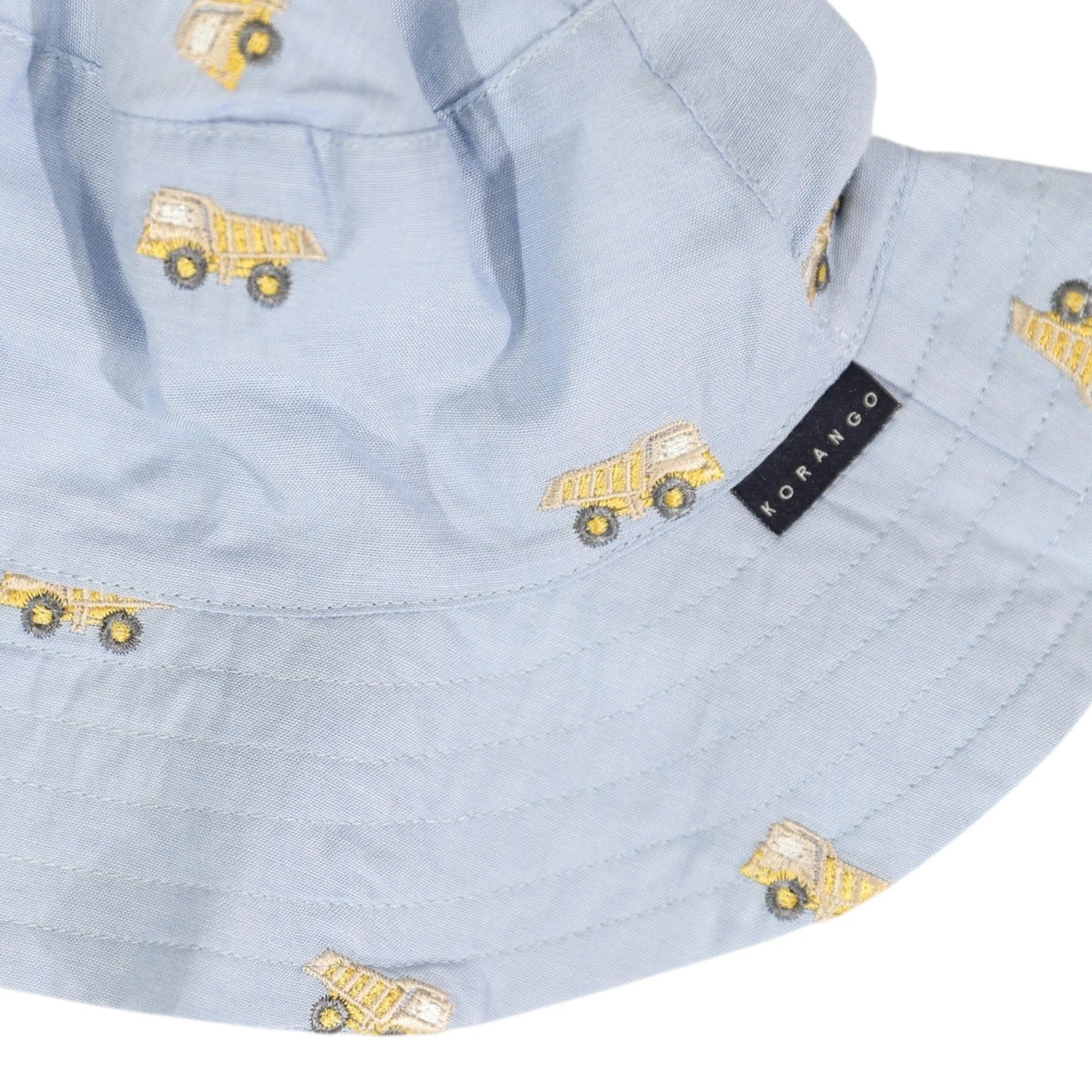 Embroidered Truck Chambray Sun Hat Light [sz:3-6 M]