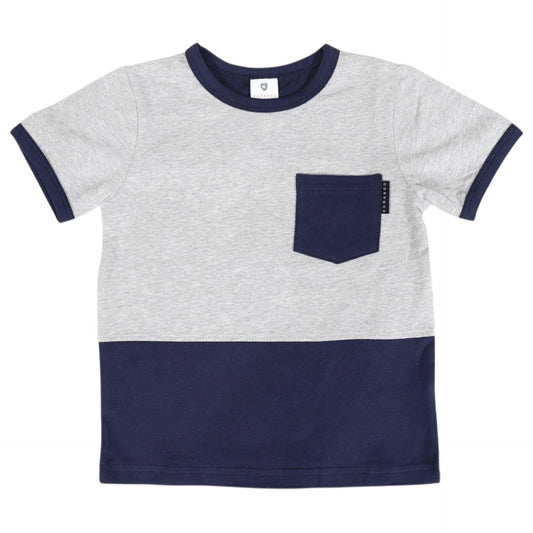 Colour Block Tee - Navy [sz:2y]