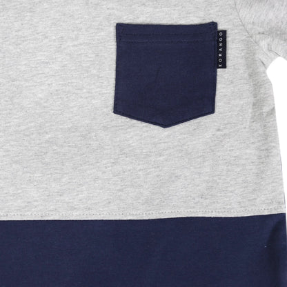Colour Block Tee - Navy [sz:2y]