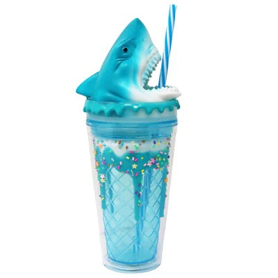 Shark Drinking Cup Blue