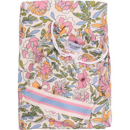 Adult Poncho Towel W/ Bag Wallflower