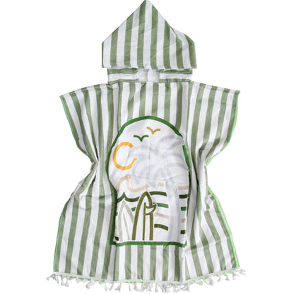 Kids Poncho Towel W/ Bag - Summer