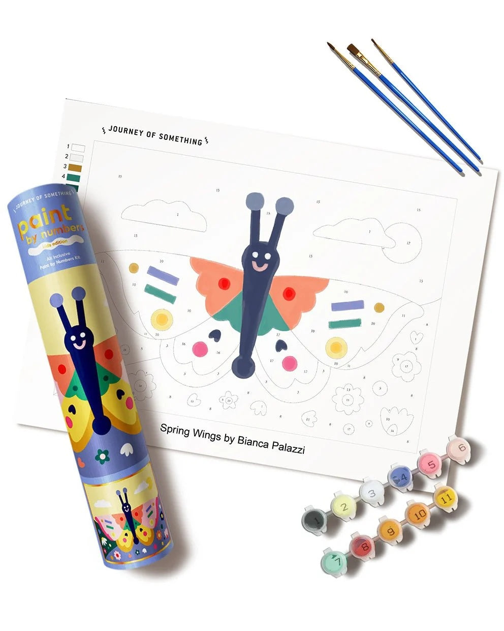 Spring Wings Kids Paint By Numbers