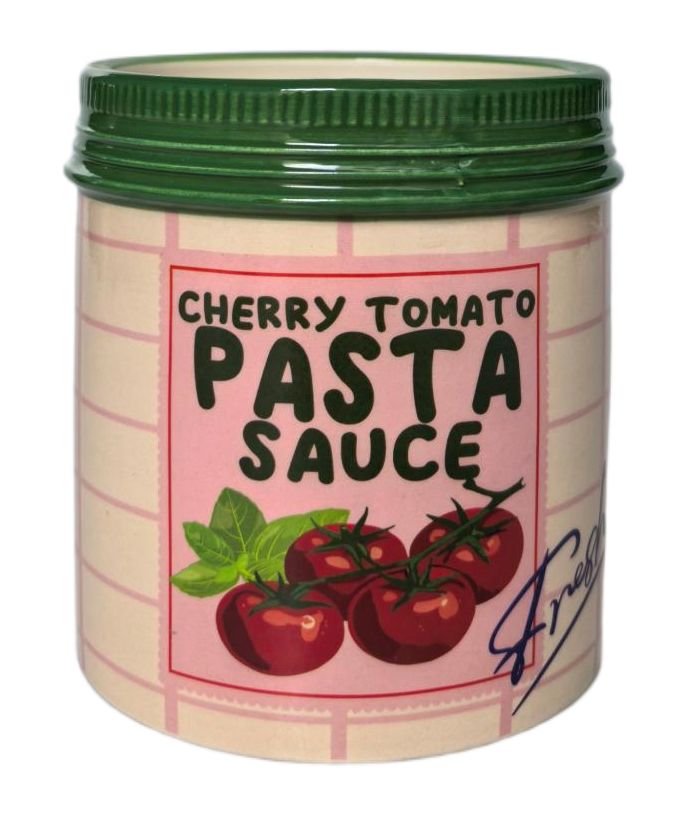 Pasta Sauce Planter Red & Pink 14cm