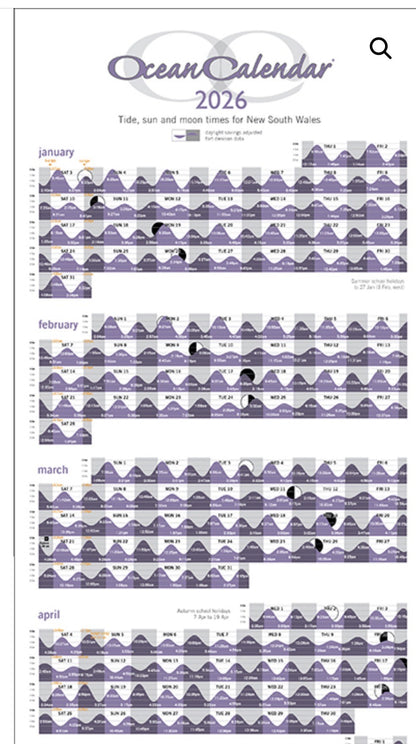 Ocean Calander 2013: 2026
