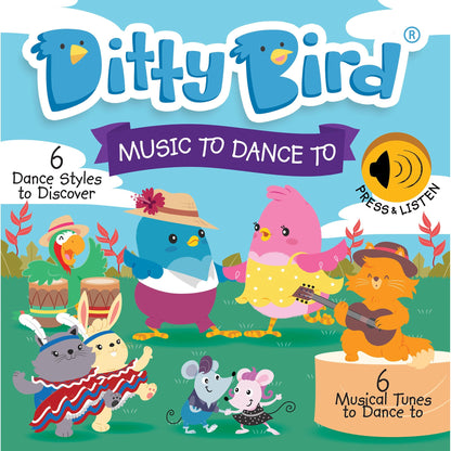 Ditty Bird Music To Dance To Multi-coloured 16x2x16cm