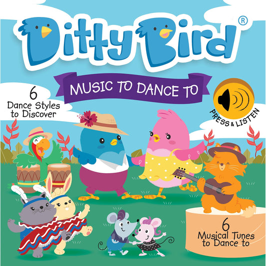 Ditty Bird Music To Dance To Multi-coloured 16x2x16cm