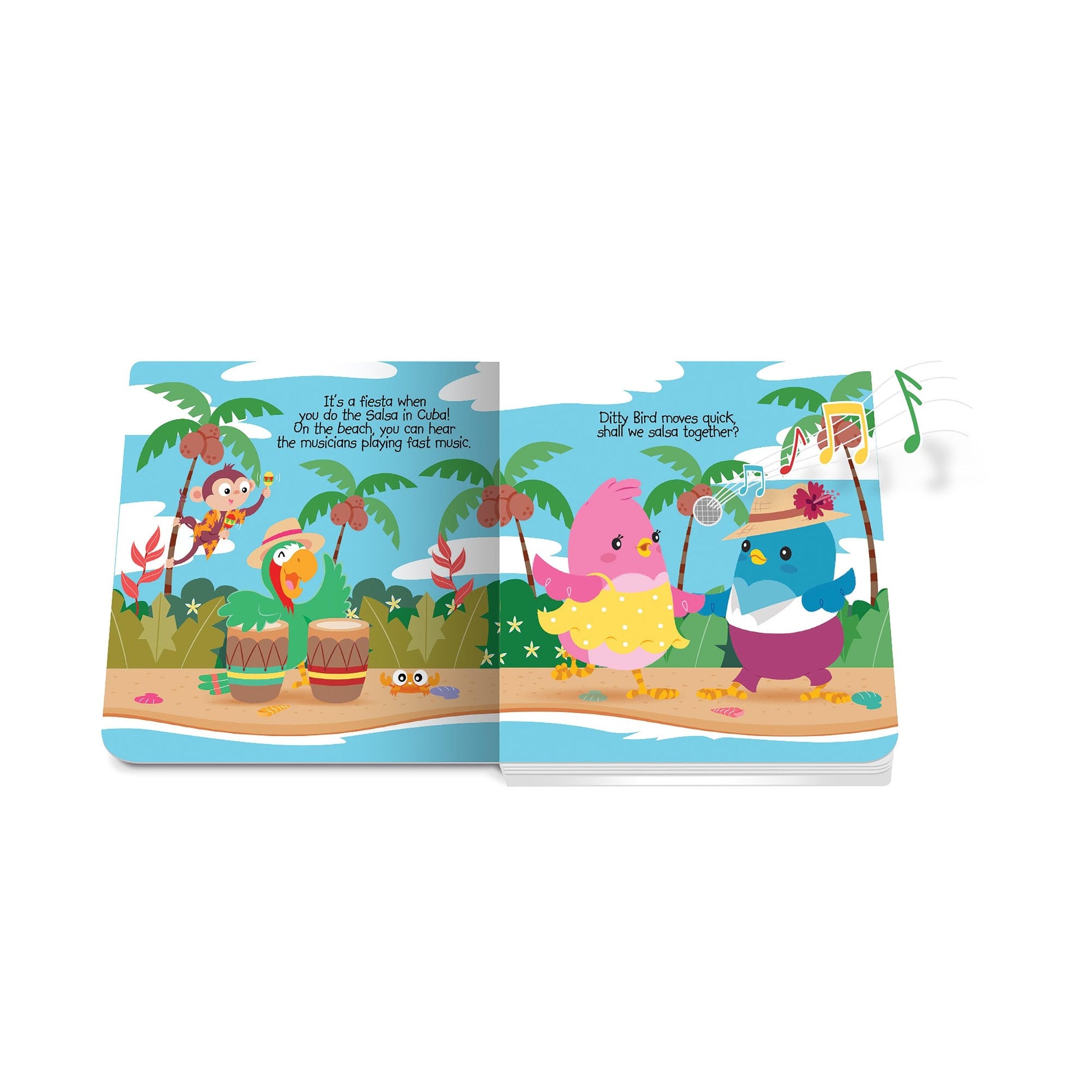 Ditty Bird Music To Dance To Multi-coloured 16x2x16cm