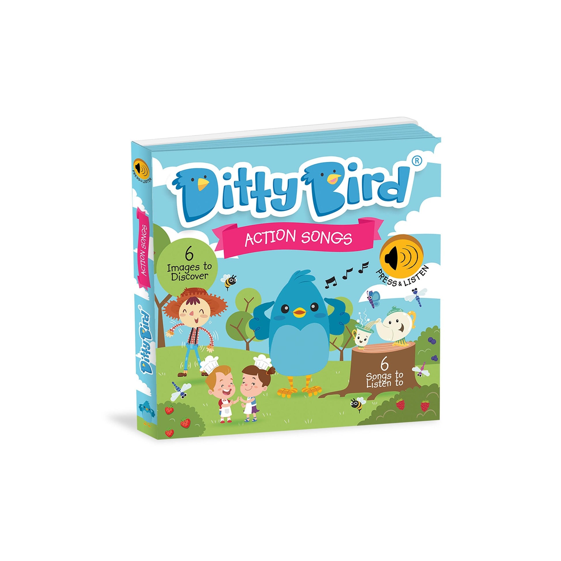 Ditty Bird Action Songs Multi-coloured 16x2x16cm