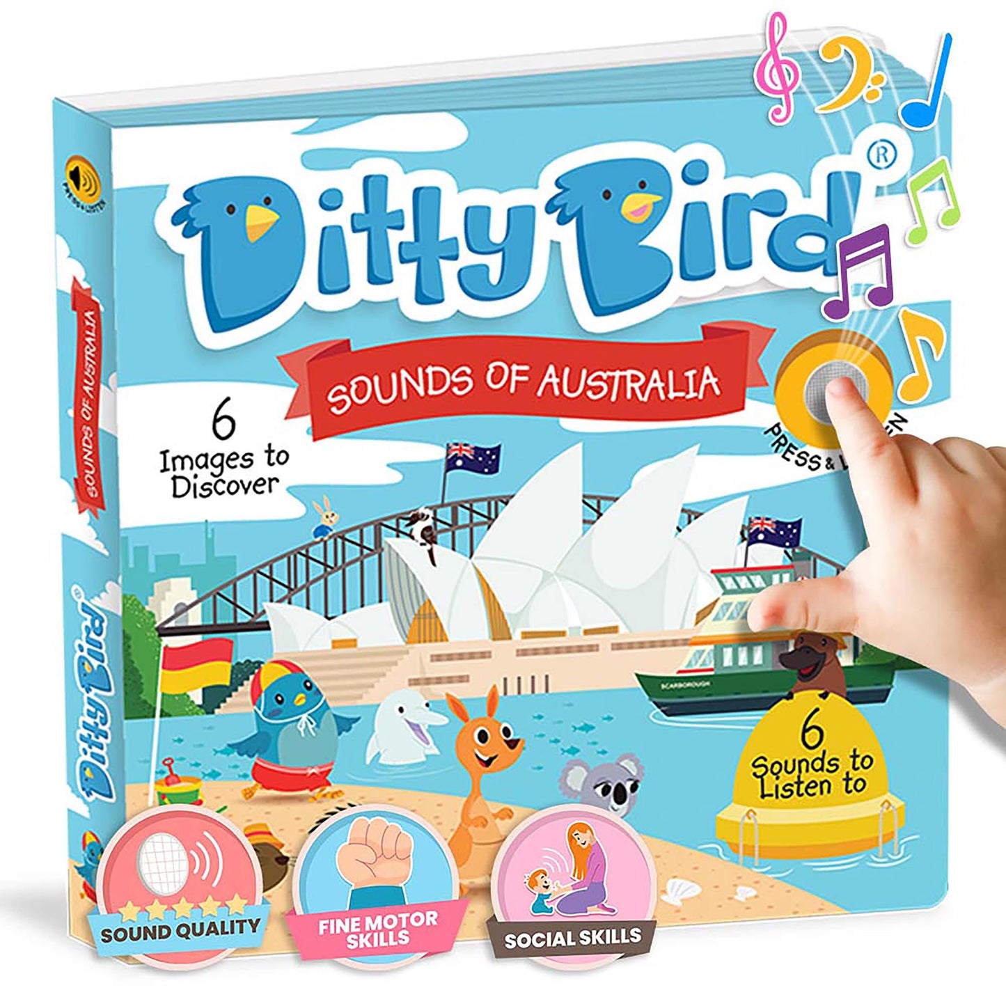 Ditty Bird Sounds Of Australia Multi-coloured 16x2x16cm