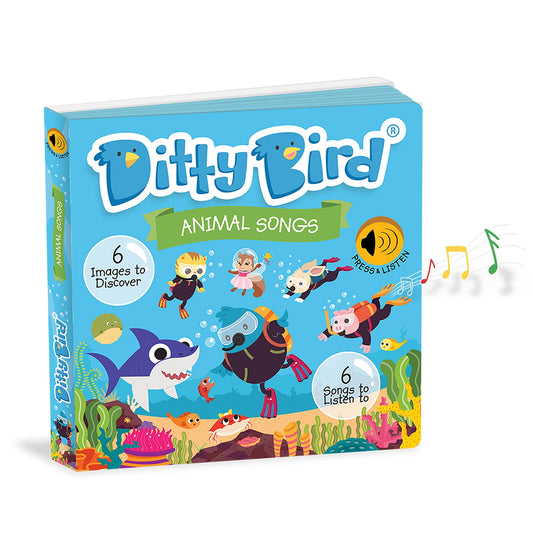 Ditty Bird Animal Songs Multi-coloured 16x2x16cm