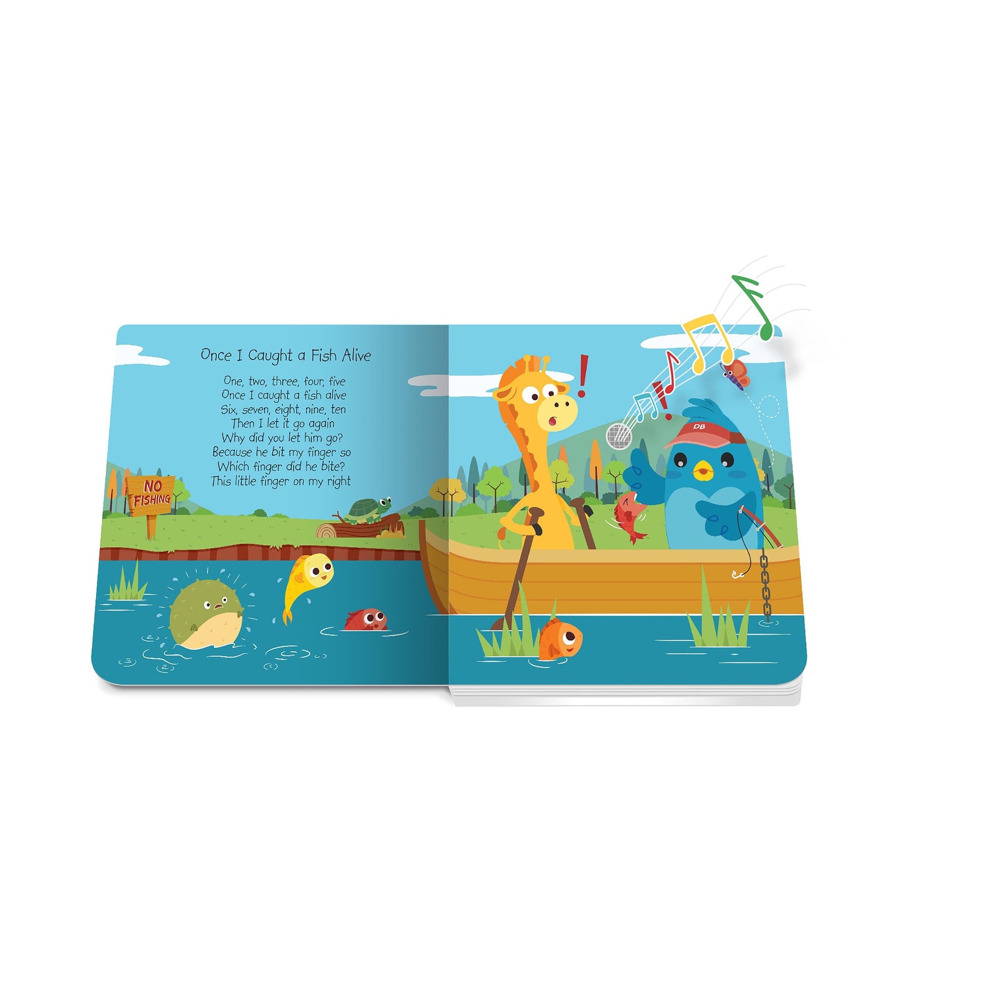 Ditty Bird Animal Songs Multi-coloured 16x2x16cm