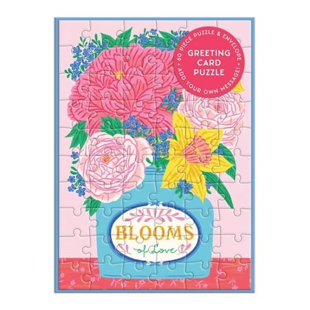 Blooms Of Love Greeting Card Puzzle