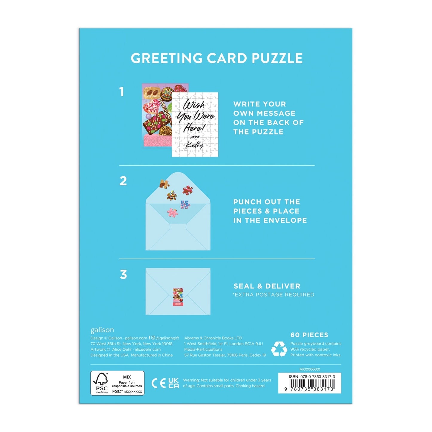 Sweets For The Sweet Greeting Card Puzzle (jigsaw)