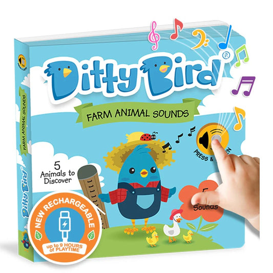 Ditty Bird Interactive Educational Children S Sound Book  Farm Animal Sounds