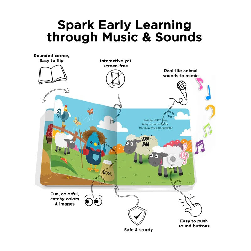 Ditty Bird Interactive Educational Children S Sound Book  Farm Animal Sounds