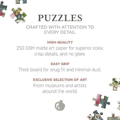 Pomegranate 500-piece Circular Jigsaw Puzzle (floral Compass)